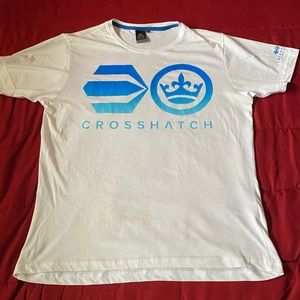 Cross Hatch large white and blue t-shirt